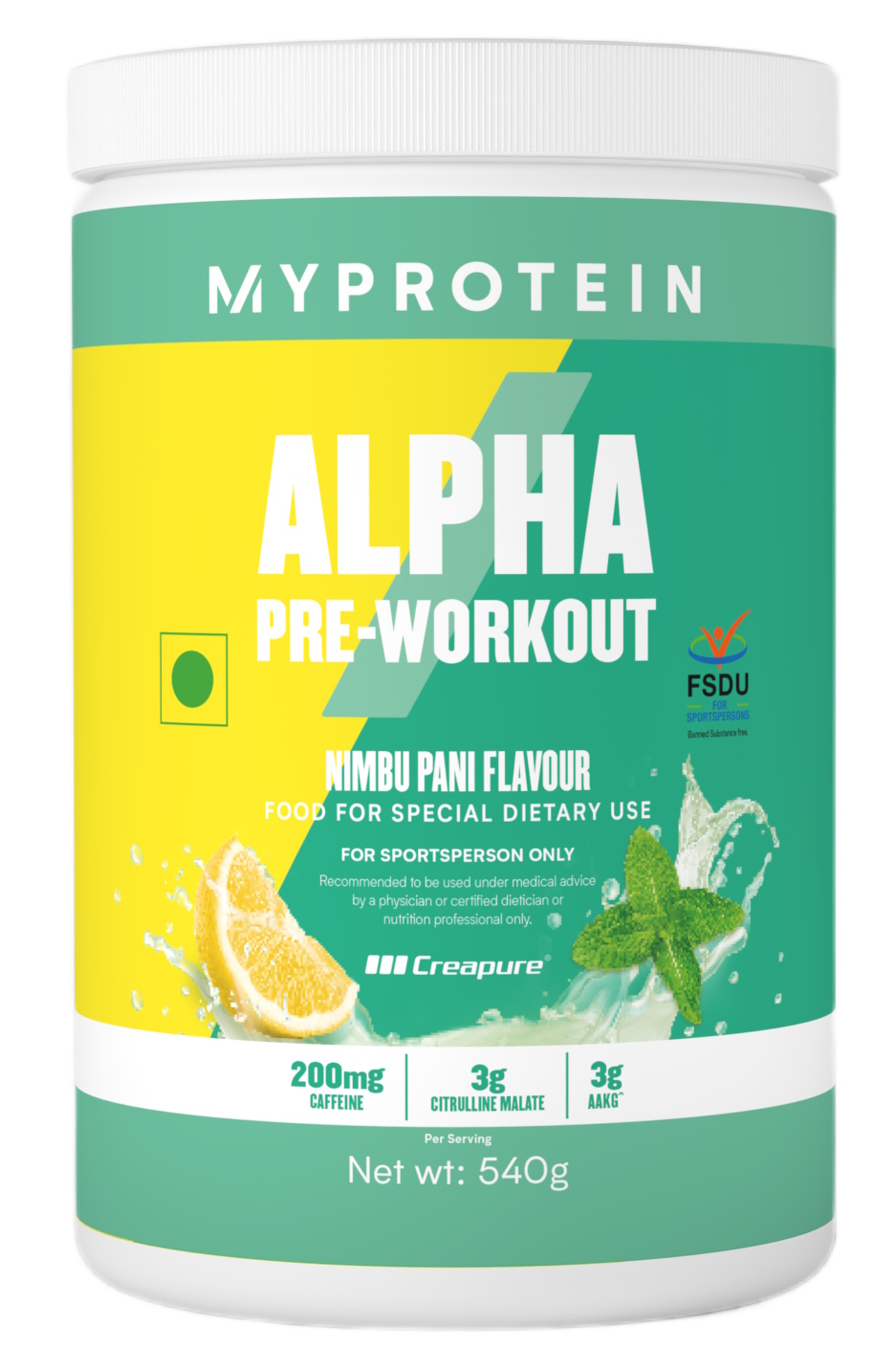 Предтренировочный комплекс Myprotein Alpha PreWorkout 600 грамм
