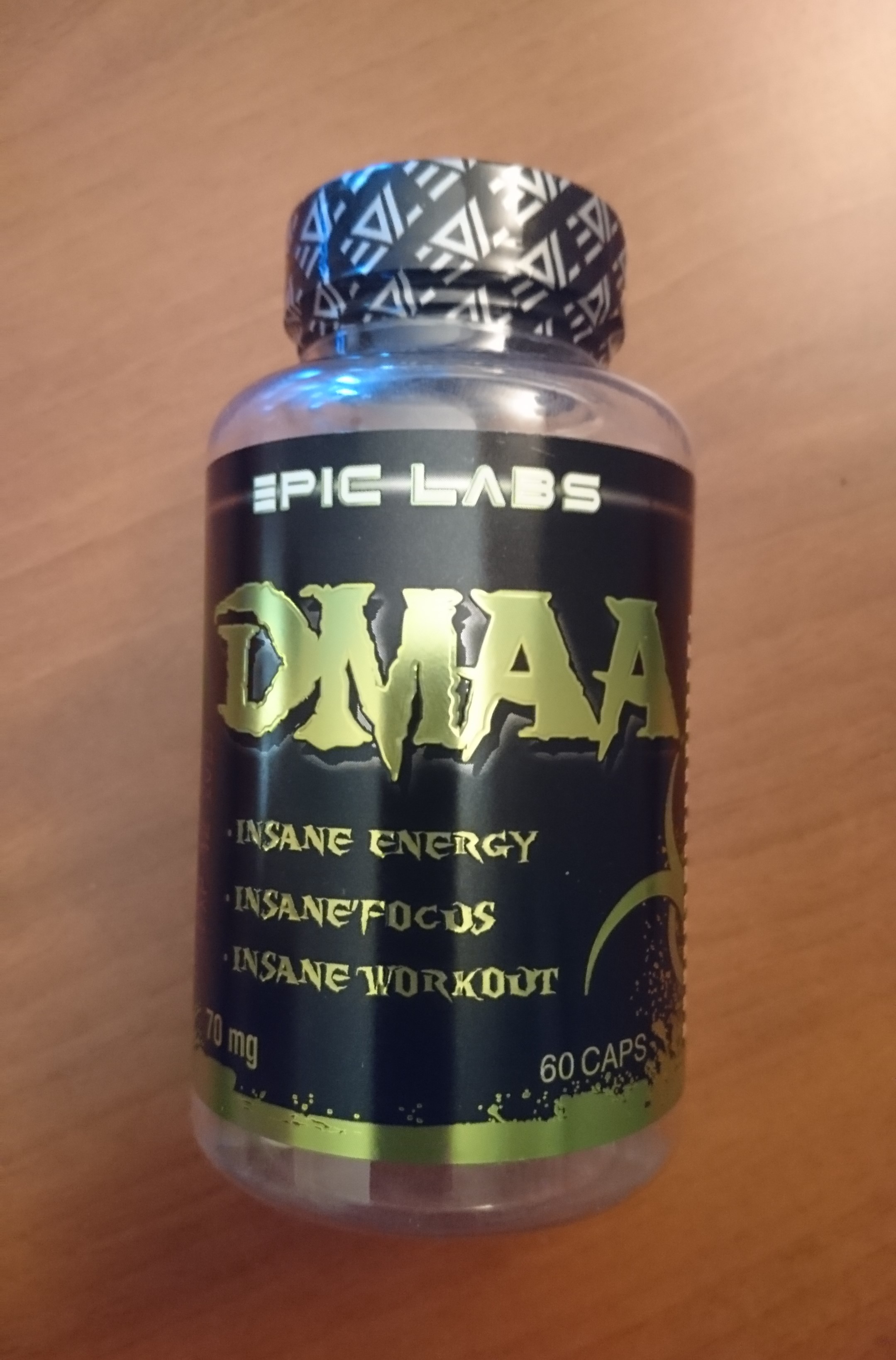 Epic Labs DMAA 70 мг 60 капсул — отзывы покупателей, мнение о товаре