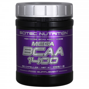 БЦАА с витаминами B5, B6 и B12 Scitec Nutrition Mega BCAA 1400 180 капсул