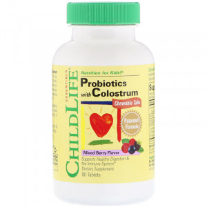 ChildLife Probiotics with Colostrum Chewable 90 таблеток