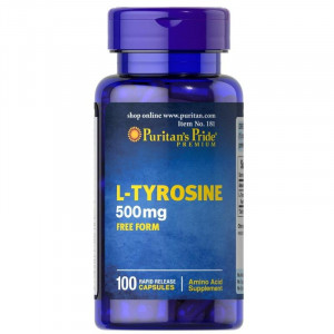 L-тирозин Puritan's Pride L-Tyrosine 500 мг 100 капсул