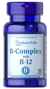 Puritan’s Pride B-Complex and Vitamin B-12 90 таблеток