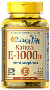 Витамин E Puritan's Pride Vitamin E-1000 IU 100 капсул