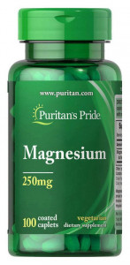 Puritan's Pride Magnesium 250 мг 100 таблеток