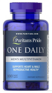 Мультивитамины для мужчин Puritan's Pride One Daily Men`s Multivitamin 100 таблеток