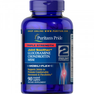 Puritans Pride Joint Soother Glucosamine Chondroitin MSM 90 таблеток