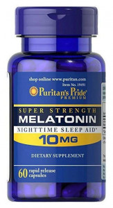 Мелатонин Puritan's Pride Melatonin 10 мг 60 капсул