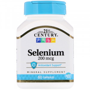 Селен 21st Century Selenium 200 мкг 60 капсул
