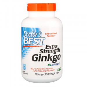 Doctor's Best Extra Strength Ginkgo 120 мг 360 капсул