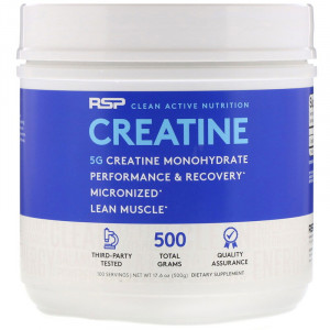 Креатин моногидрат RSP Nutrition Creatine Monohydrate Powder 500 грамм