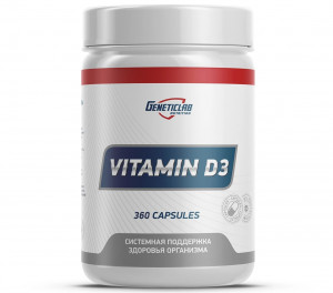 Витамин D3 GeneticLab Nutrition Vitamin D3 360 капсул