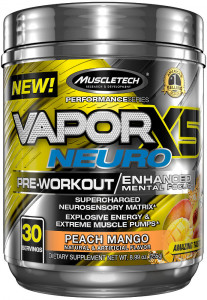 Предтренировочный комплекс MuscleTech Vapor X5 Neuro 255 грамм