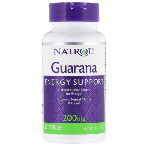 Гуарана Natrol Guarana 200 мг 90 капсул