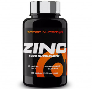 Цинк (глюконат, бисглицинат) Scitec Nutrition Zinc 25 мг 100 таблеток
