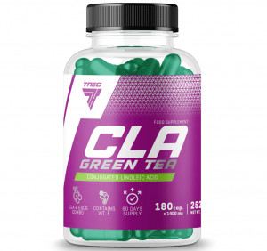 КЛК с экстрактом зеленого чая Trec Nutrition CLA Green Tea 180 капсул