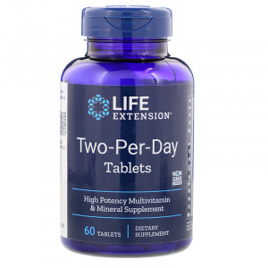 Life Extension Two-Per-Day Tablets 60 таблеток