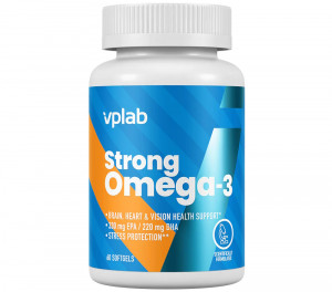 VP Laboratory Strong Omega 3 330 EPA 220 DHA 1000 мг Softgels 60 капсул