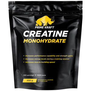Креатин моногидрат Prime Kraft Creatine Monohydrate Пакет 500 грамм