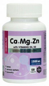 Chikalab Ca+Mg+Zn 60 таблеток