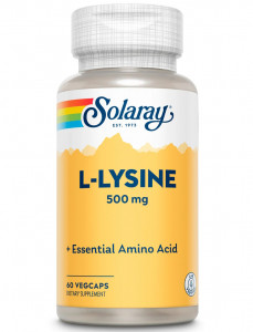L-лизин Solaray L-Lysine 500 мг 60 капсул