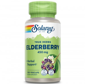 Бузина Solaray Elderberry 450 мг 100 капсул