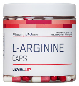 Аргинин Level Up L-Arginine Caps 240 капсул