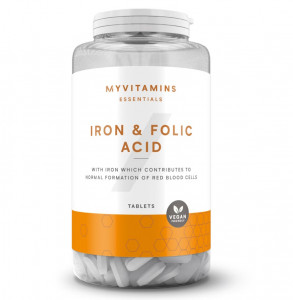 Железо + фолиевая кислота Myprotein Iron Folic Acid 90 таблеток
