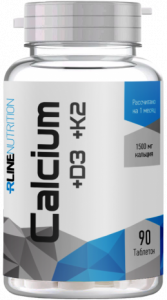 Кальций и витамины K2, D3 RLine Sport Nutrition Calcium + D3 + K2 90 таблеток