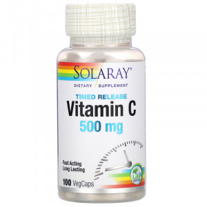 Витамин C Solaray Timed Release Vitamin C 500 мг 100 капсул