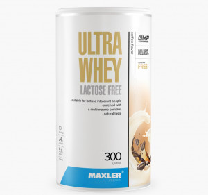 Протеин без лактозы Maxler Ultra Whey Lactose Free Банка 300 грамм