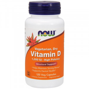 Now Foods Vitamin D High Potency 1000 IU 120 капсул