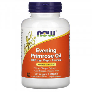 Масло примулы вечерней Now Foods Evening Primrose Oil 1000 мг Softgels 90 капсул