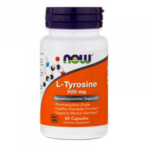 L-тирозин Now Foods L-Tyrosine 500 мг 60 капсул