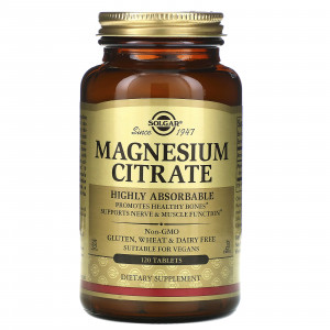 Solgar Magnesium Citrate 120 таблеток