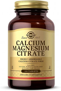 Кальций и магний цитрат Solgar Calcium Magnesium Citrate 100 таблеток