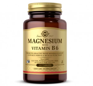 Магний с витамином B6 Solgar Magnesium with Vitamin B6 100 таблеток