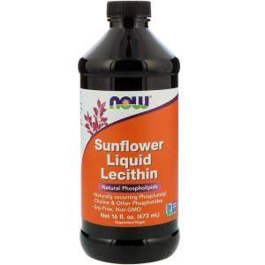 Подсолнечный лецитин Now Foods Sunflower Liquid Lecithin 473 мл