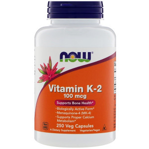 Витамин K2 Now Foods Vitamin K-2 100 мкг 250 капсул