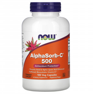 Now Foods AlphaSorb-C 500 180 капсул
