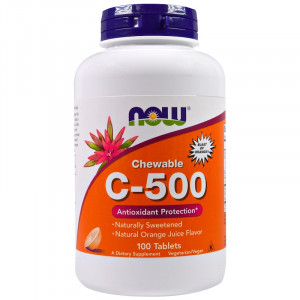 Now Foods Chewable C-500 100 таблеток