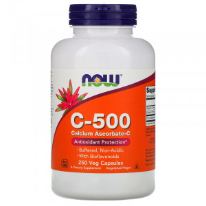 Now Foods C-500 Calcium Ascorbate-C 250 капсул