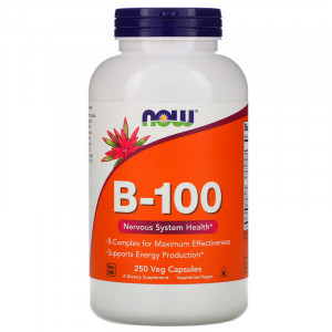 Витамины группы B Now Foods B-100 250 капсул
