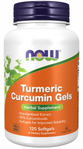 Куркума с куркумином Now Foods Turmeric Curcumin Gels Softgels 120 капсул