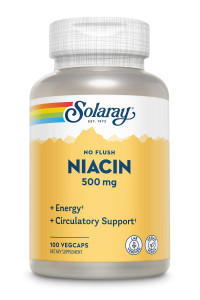 Ниацин Solaray Niacin 500 мг 100 капсул
