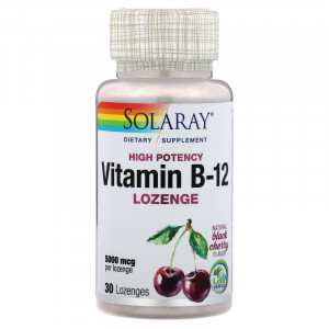 Solaray Vitamin B-12 5000 мкг Lozenges 30 пастилок