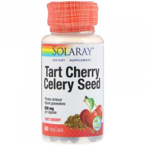 Solaray Tart Cherry Celery Seed 620 мг 60 капсул