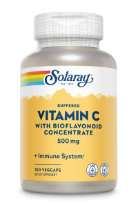 Витамин C Solaray Buffered Vitamin C with Bioflavonoid Concentrate 500 мг 100 капсул