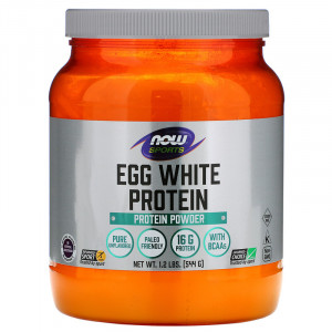 Яичный протеин Now Sports Egg White Protein 544 грамма