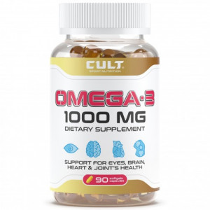 Омега 3 Cult Omega 3 1000 мг Softgels 90 капсул