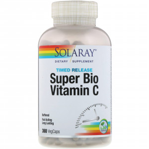 Витамин C Solaray Super Bio Vitamin C Timed Release 360 капсул